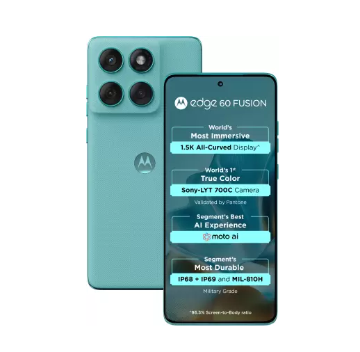 MOTOROLA Edge 60 Fusion 5G (PANTONE Amazonite, 256 GB) (8 GB RAM)